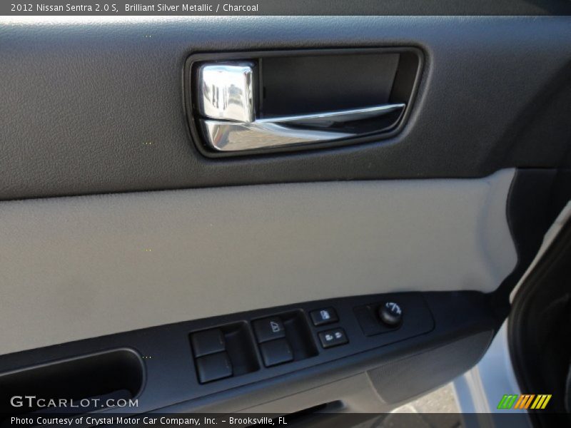 Brilliant Silver Metallic / Charcoal 2012 Nissan Sentra 2.0 S