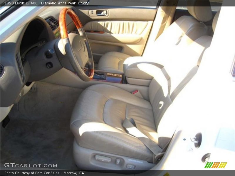 Diamond White Pearl / Ivory 1998 Lexus LS 400