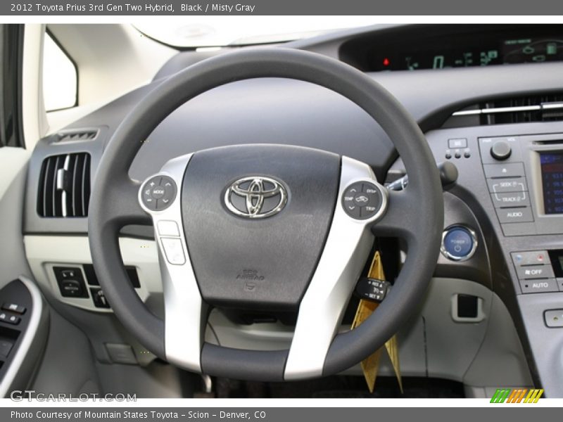 Black / Misty Gray 2012 Toyota Prius 3rd Gen Two Hybrid