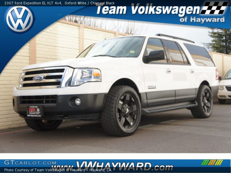 Oxford White / Charcoal Black 2007 Ford Expedition EL XLT 4x4