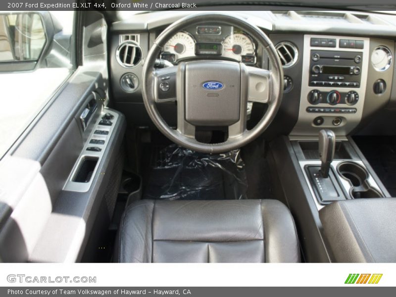 Oxford White / Charcoal Black 2007 Ford Expedition EL XLT 4x4