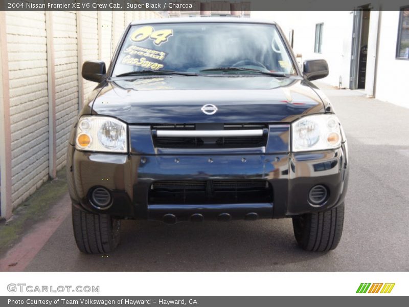 Super Black / Charcoal 2004 Nissan Frontier XE V6 Crew Cab