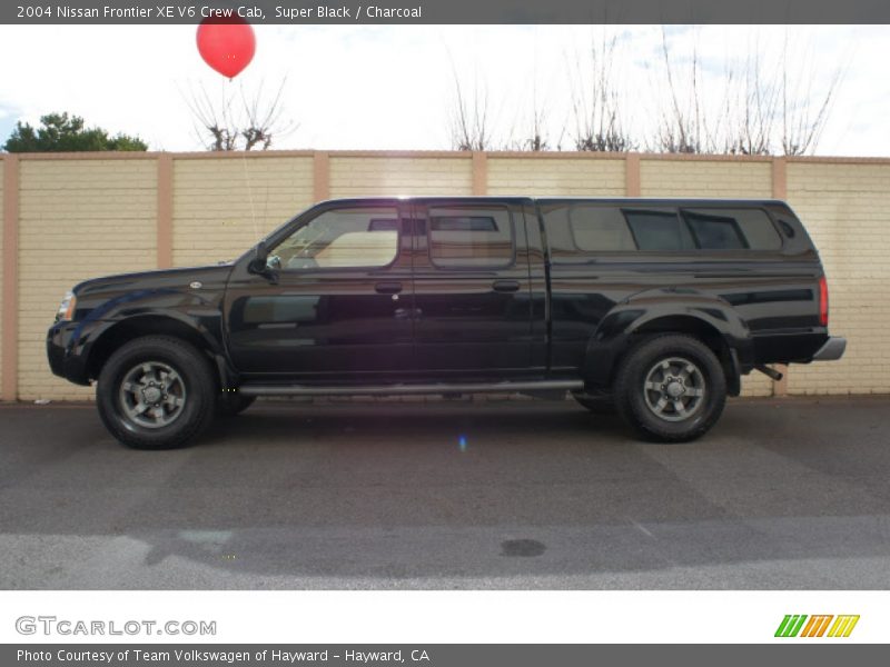 Super Black / Charcoal 2004 Nissan Frontier XE V6 Crew Cab