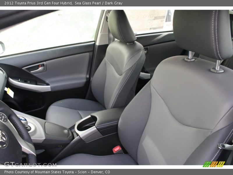 Sea Glass Pearl / Dark Gray 2012 Toyota Prius 3rd Gen Four Hybrid