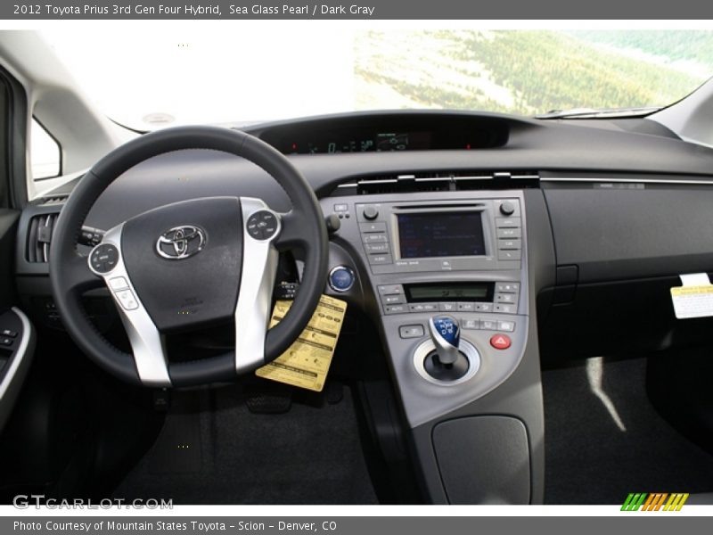 Sea Glass Pearl / Dark Gray 2012 Toyota Prius 3rd Gen Four Hybrid