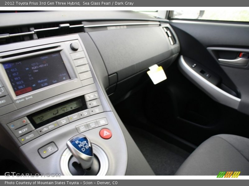 Sea Glass Pearl / Dark Gray 2012 Toyota Prius 3rd Gen Three Hybrid