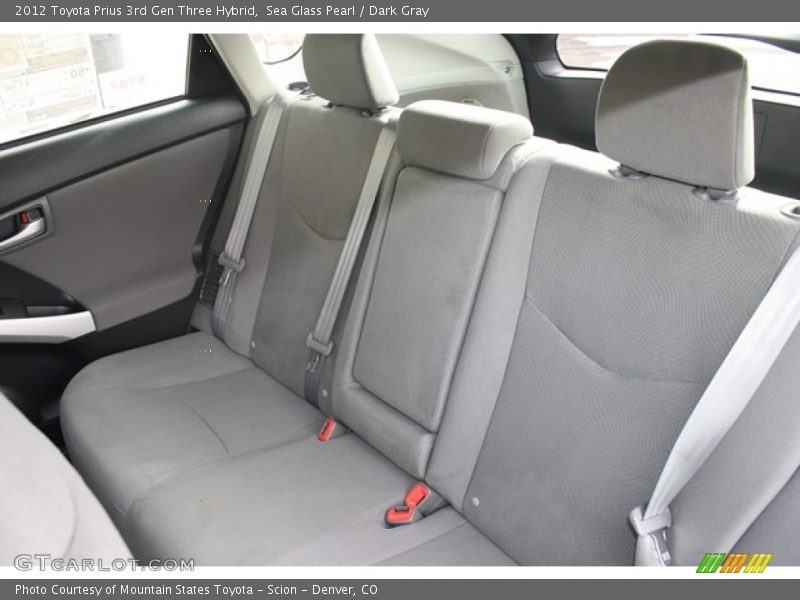 Sea Glass Pearl / Dark Gray 2012 Toyota Prius 3rd Gen Three Hybrid