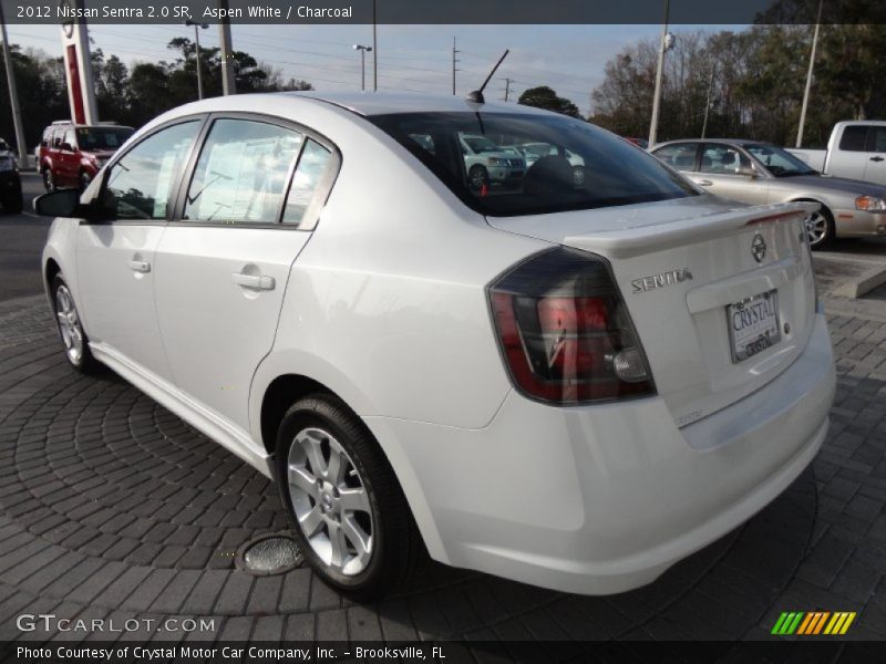 Aspen White / Charcoal 2012 Nissan Sentra 2.0 SR