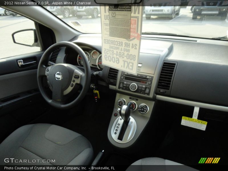 Aspen White / Charcoal 2012 Nissan Sentra 2.0 SR