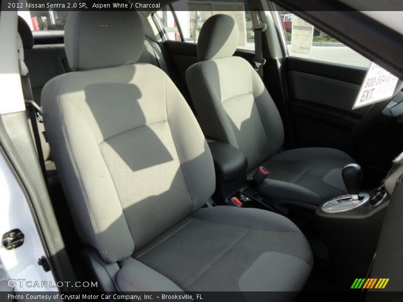Aspen White / Charcoal 2012 Nissan Sentra 2.0 SR