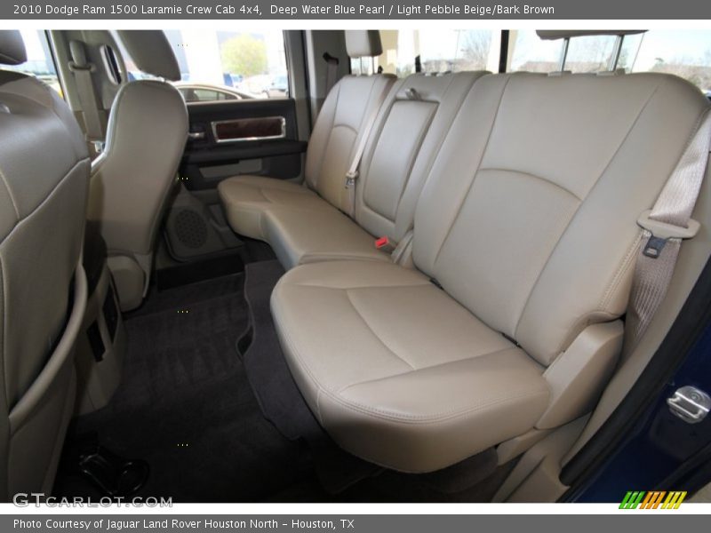Deep Water Blue Pearl / Light Pebble Beige/Bark Brown 2010 Dodge Ram 1500 Laramie Crew Cab 4x4