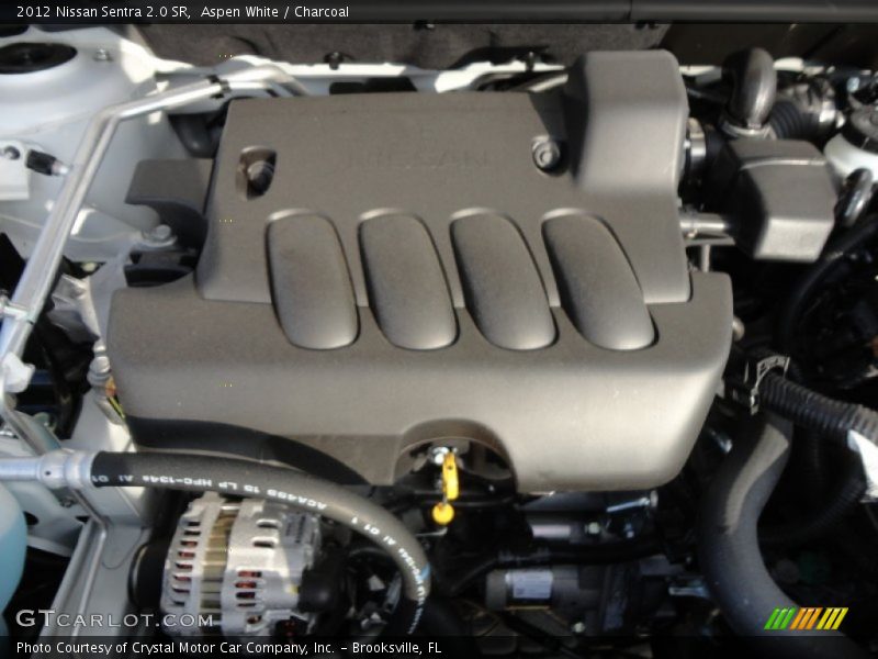 Aspen White / Charcoal 2012 Nissan Sentra 2.0 SR