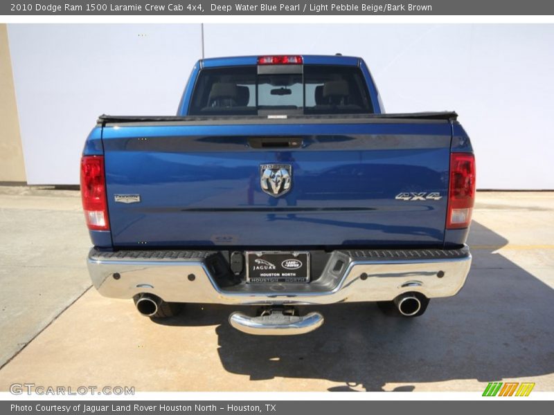 Deep Water Blue Pearl / Light Pebble Beige/Bark Brown 2010 Dodge Ram 1500 Laramie Crew Cab 4x4