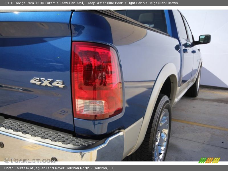 Deep Water Blue Pearl / Light Pebble Beige/Bark Brown 2010 Dodge Ram 1500 Laramie Crew Cab 4x4