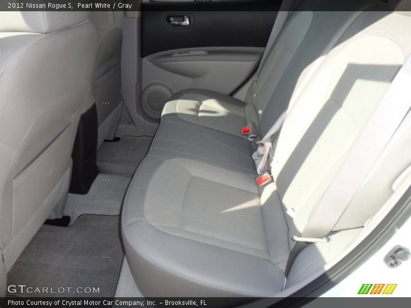 Pearl White / Gray 2012 Nissan Rogue S