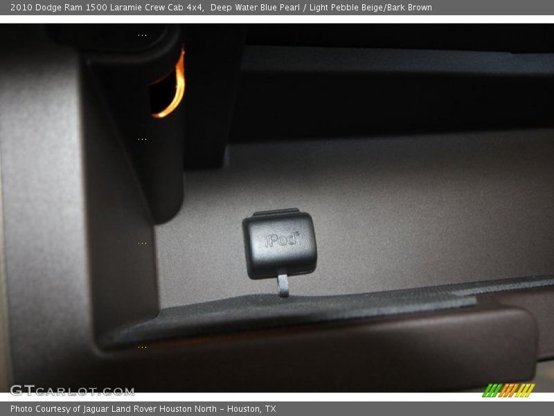 Deep Water Blue Pearl / Light Pebble Beige/Bark Brown 2010 Dodge Ram 1500 Laramie Crew Cab 4x4