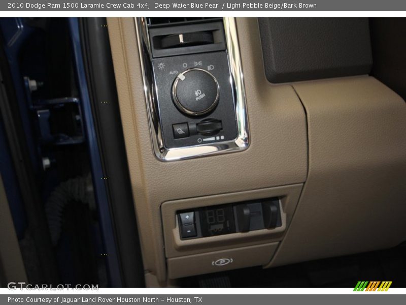 Deep Water Blue Pearl / Light Pebble Beige/Bark Brown 2010 Dodge Ram 1500 Laramie Crew Cab 4x4