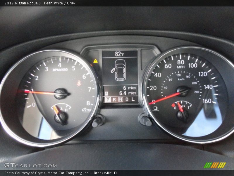 Pearl White / Gray 2012 Nissan Rogue S