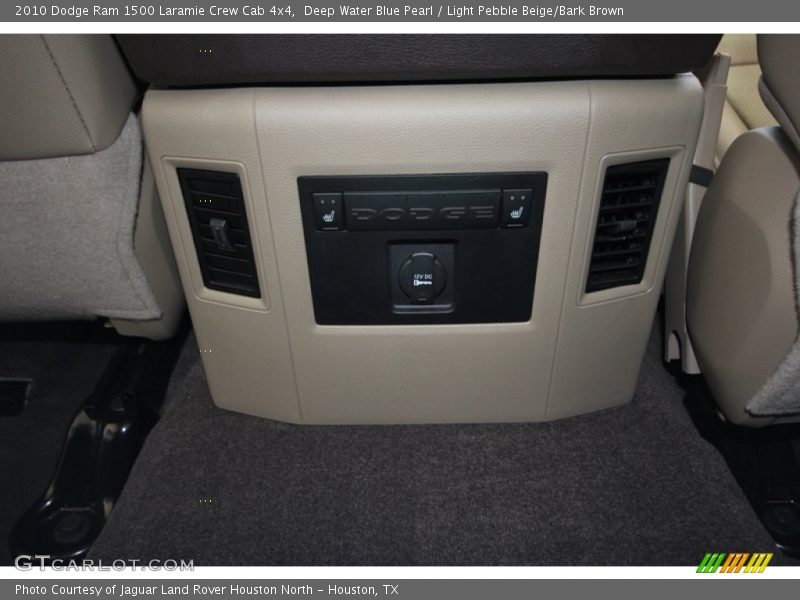 Deep Water Blue Pearl / Light Pebble Beige/Bark Brown 2010 Dodge Ram 1500 Laramie Crew Cab 4x4