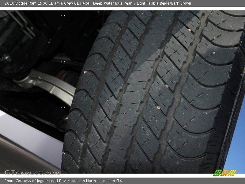 Deep Water Blue Pearl / Light Pebble Beige/Bark Brown 2010 Dodge Ram 1500 Laramie Crew Cab 4x4