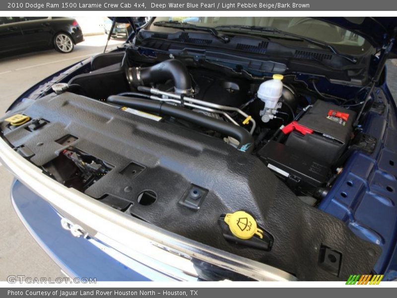 Deep Water Blue Pearl / Light Pebble Beige/Bark Brown 2010 Dodge Ram 1500 Laramie Crew Cab 4x4