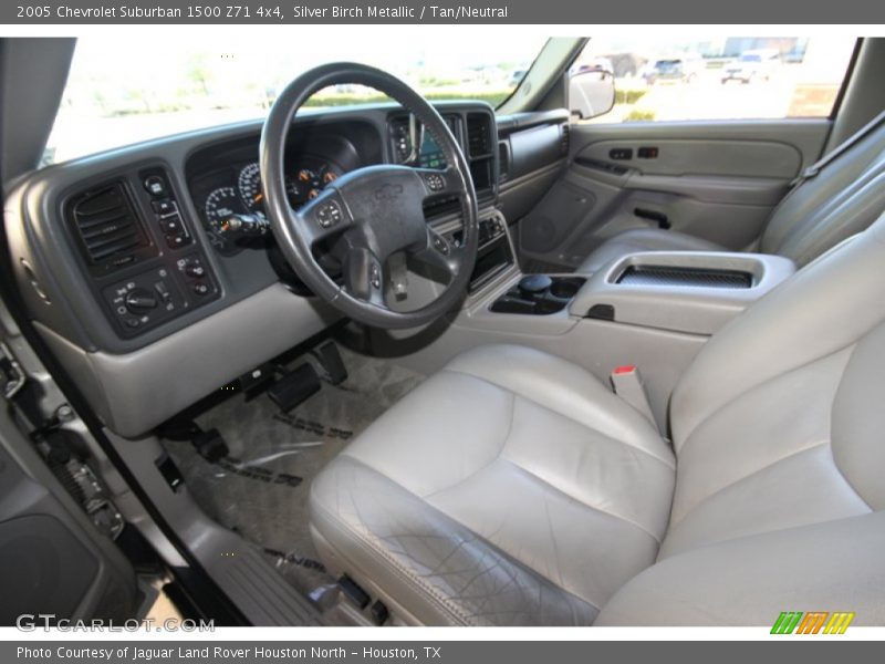 Silver Birch Metallic / Tan/Neutral 2005 Chevrolet Suburban 1500 Z71 4x4