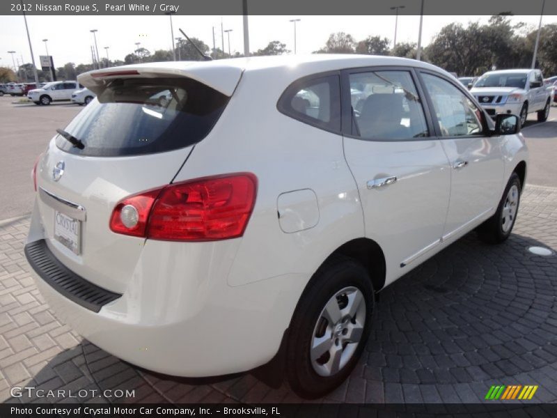Pearl White / Gray 2012 Nissan Rogue S