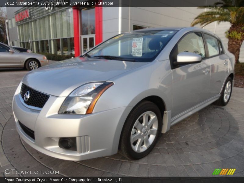 Brilliant Silver Metallic / Charcoal 2012 Nissan Sentra 2.0 SR