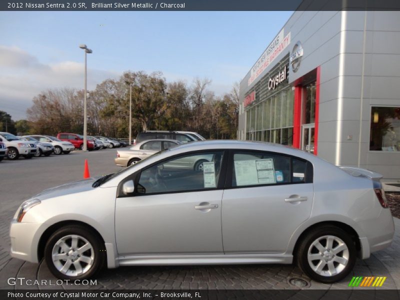 Brilliant Silver Metallic / Charcoal 2012 Nissan Sentra 2.0 SR