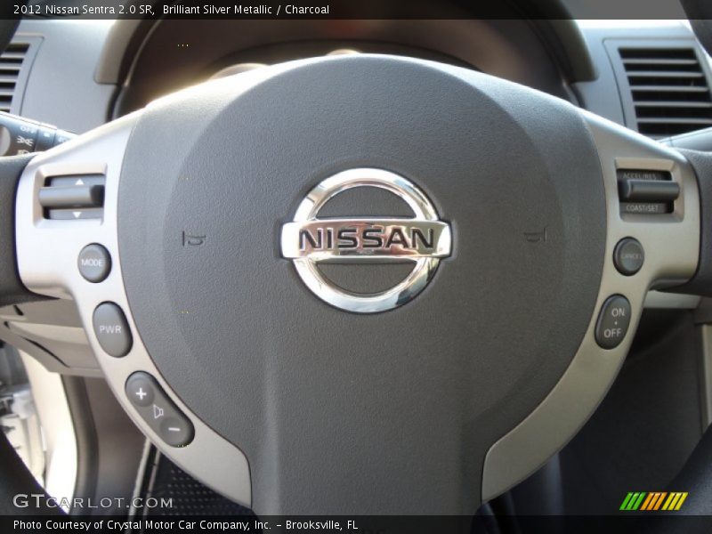 Brilliant Silver Metallic / Charcoal 2012 Nissan Sentra 2.0 SR