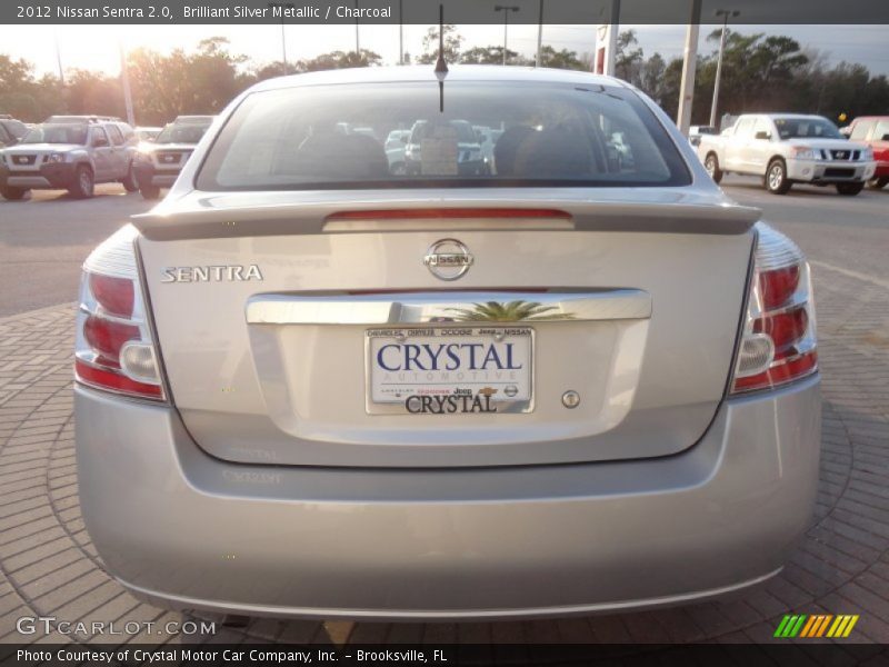 Brilliant Silver Metallic / Charcoal 2012 Nissan Sentra 2.0