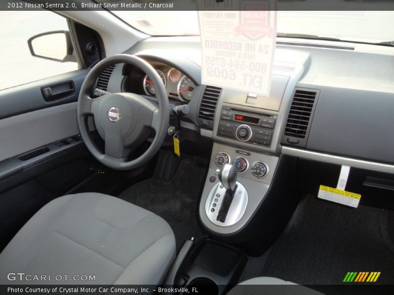 Brilliant Silver Metallic / Charcoal 2012 Nissan Sentra 2.0