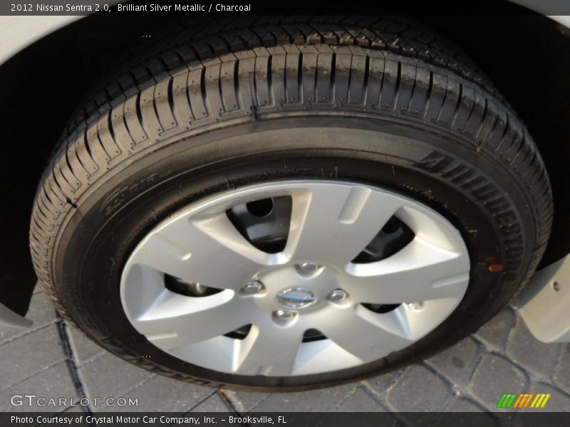Brilliant Silver Metallic / Charcoal 2012 Nissan Sentra 2.0