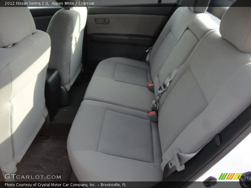Aspen White / Charcoal 2012 Nissan Sentra 2.0