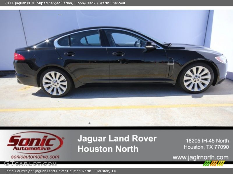 Ebony Black / Warm Charcoal 2011 Jaguar XF XF Supercharged Sedan