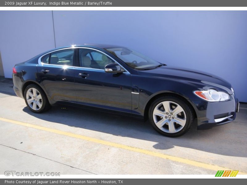 Indigo Blue Metallic / Barley/Truffle 2009 Jaguar XF Luxury