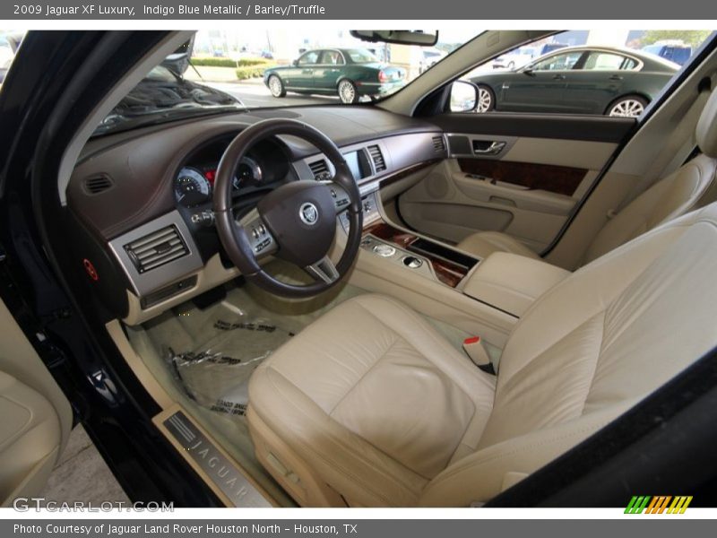 Indigo Blue Metallic / Barley/Truffle 2009 Jaguar XF Luxury
