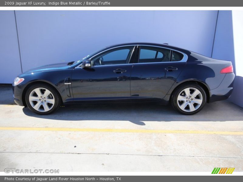 Indigo Blue Metallic / Barley/Truffle 2009 Jaguar XF Luxury