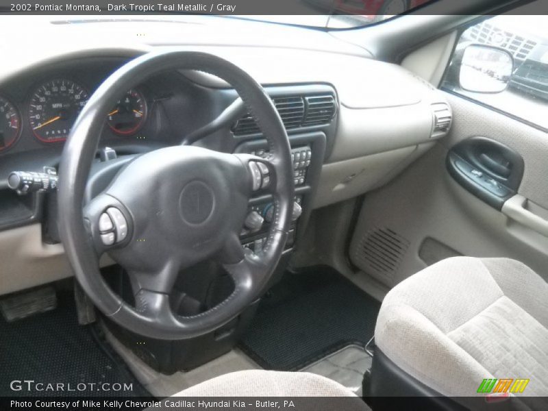 Dark Tropic Teal Metallic / Gray 2002 Pontiac Montana