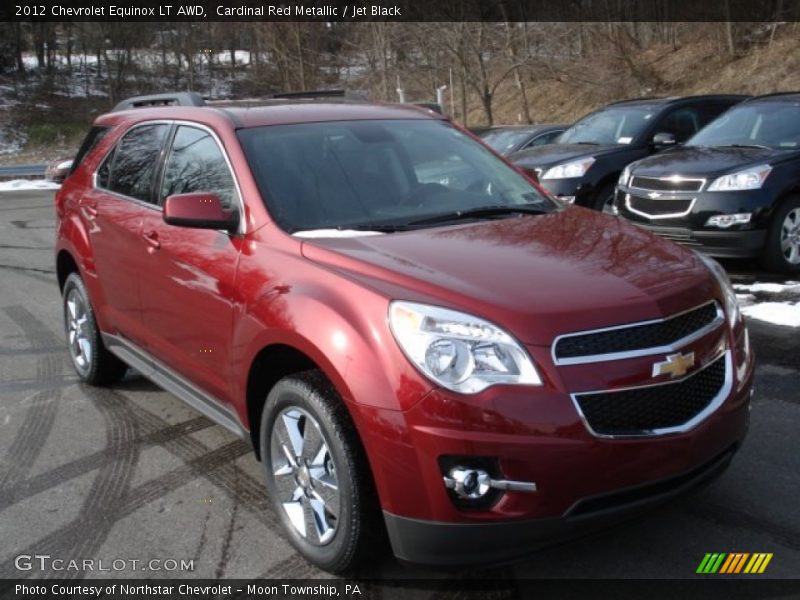 Cardinal Red Metallic / Jet Black 2012 Chevrolet Equinox LT AWD