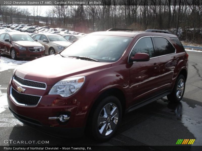 Cardinal Red Metallic / Jet Black 2012 Chevrolet Equinox LT AWD