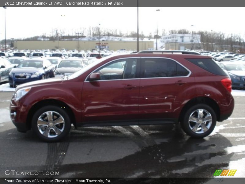 Cardinal Red Metallic / Jet Black 2012 Chevrolet Equinox LT AWD
