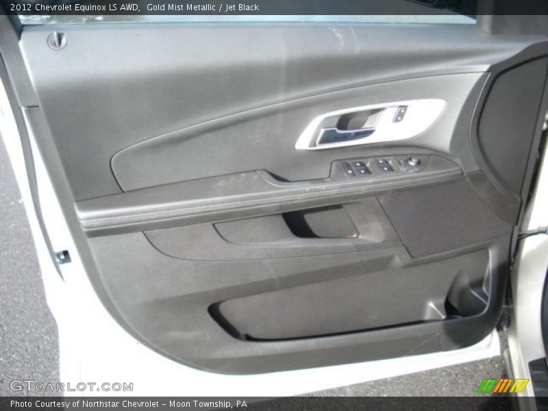 Gold Mist Metallic / Jet Black 2012 Chevrolet Equinox LS AWD