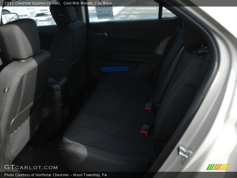 Gold Mist Metallic / Jet Black 2012 Chevrolet Equinox LS AWD