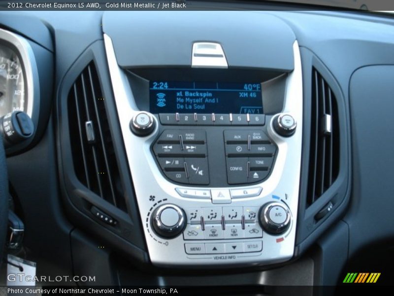 Gold Mist Metallic / Jet Black 2012 Chevrolet Equinox LS AWD