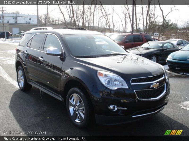 Black / Jet Black 2012 Chevrolet Equinox LTZ AWD