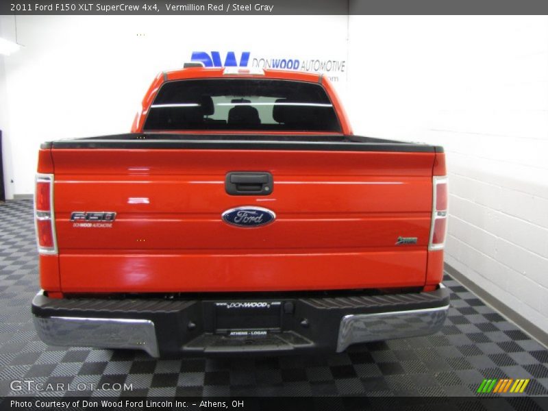 Vermillion Red / Steel Gray 2011 Ford F150 XLT SuperCrew 4x4