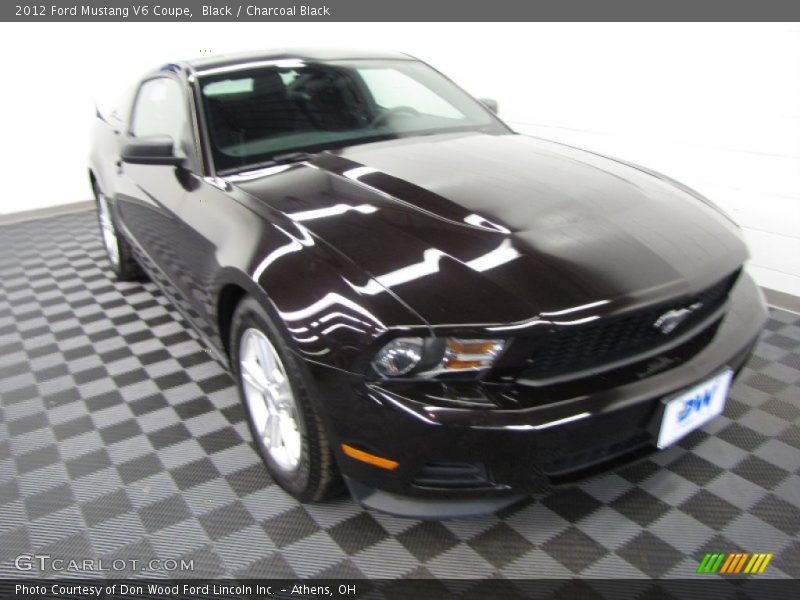 Black / Charcoal Black 2012 Ford Mustang V6 Coupe