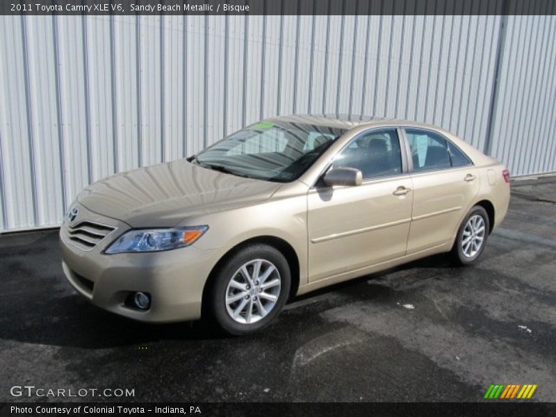 Sandy Beach Metallic / Bisque 2011 Toyota Camry XLE V6