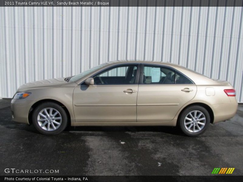 Sandy Beach Metallic / Bisque 2011 Toyota Camry XLE V6